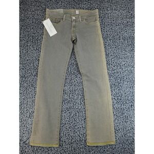 Loomstate Straight Leg Jeans Womens 27 Grey Organic Cotton Stretch Low Rise